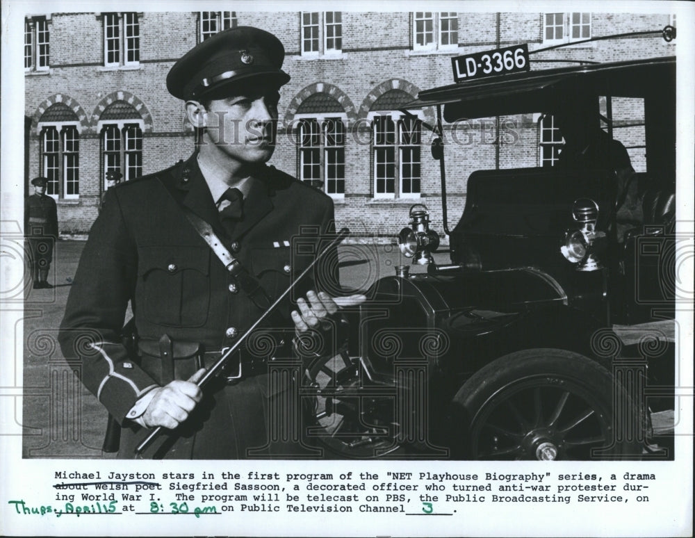 1971 Press Photo Michael Jayston Stars in "NET Playhouse Biography - Historic Images