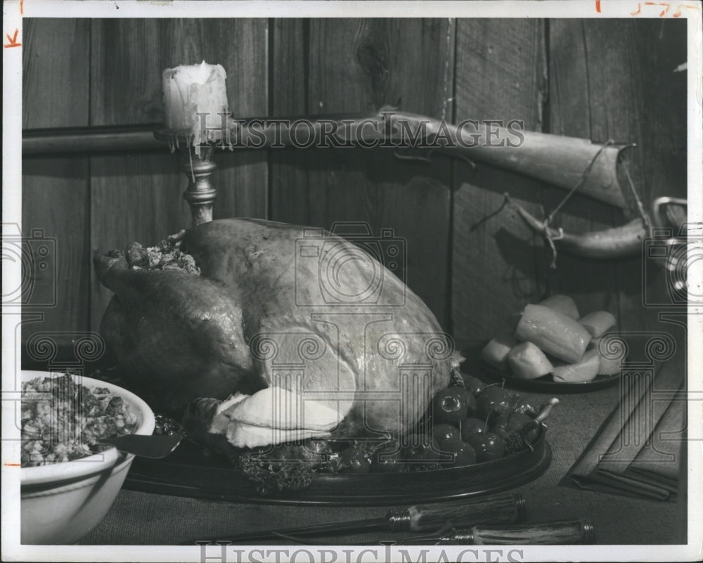 1985 Press Photo Cooking Turkeys - Historic Images