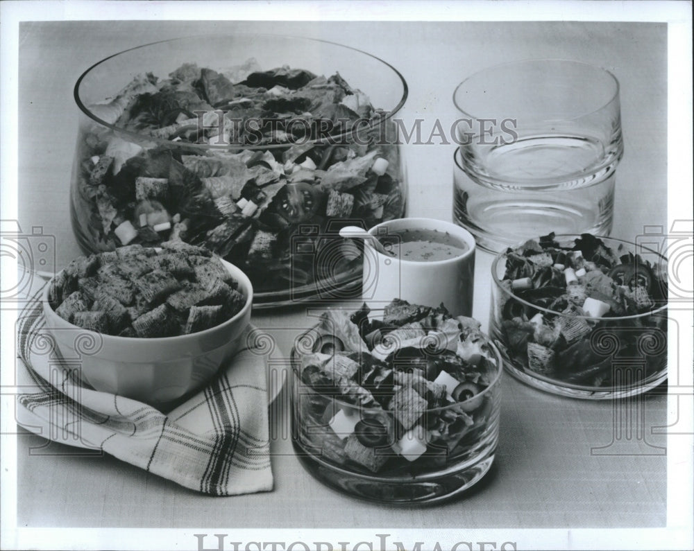 1966 Pictured is a Zesty Italian Garden Salad.-Historic Images