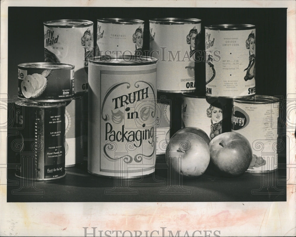 1976 Press Photo Product Labeling. - Historic Images