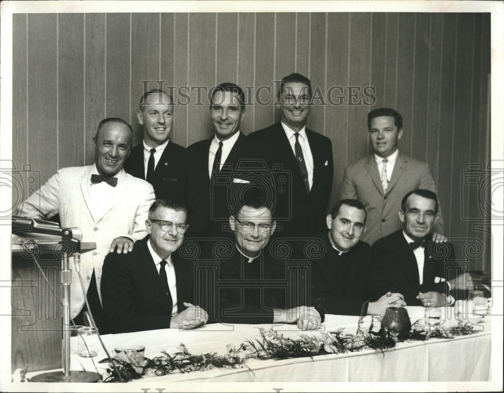 1954 Press Photo St.John&#39;s Men Club, group annual dinner. - Historic Images