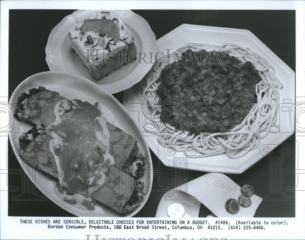 1985 Press Photo Italian dishes - Historic Images