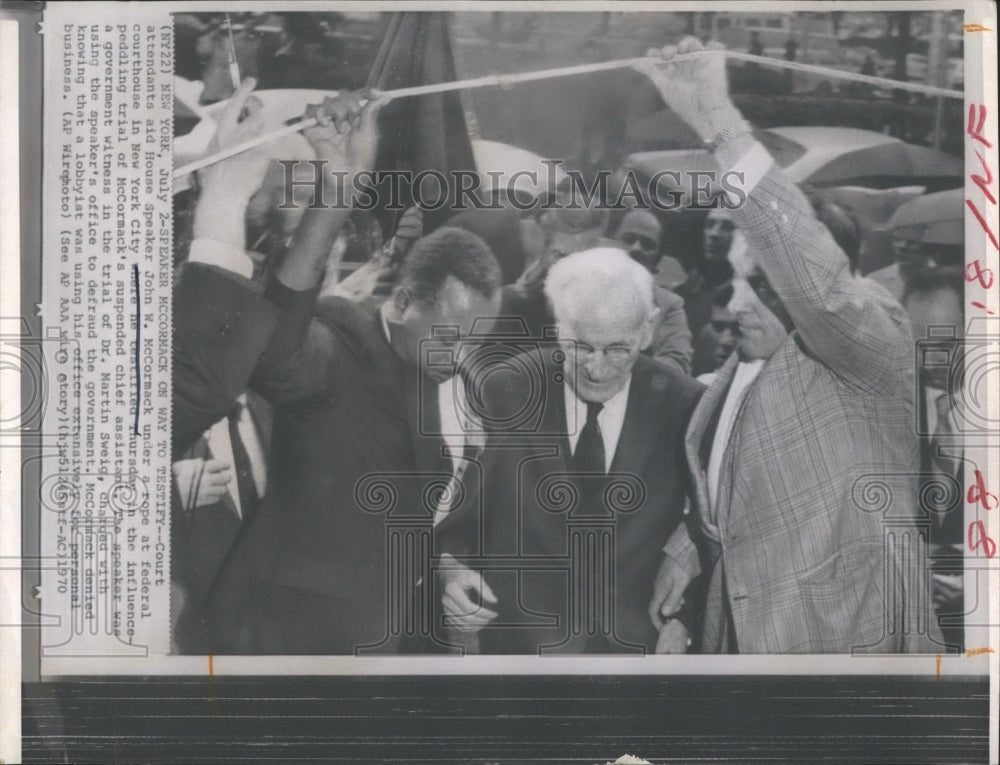 1970 House Speaker John W. McCormack Testify New York Courthouse-Historic Images