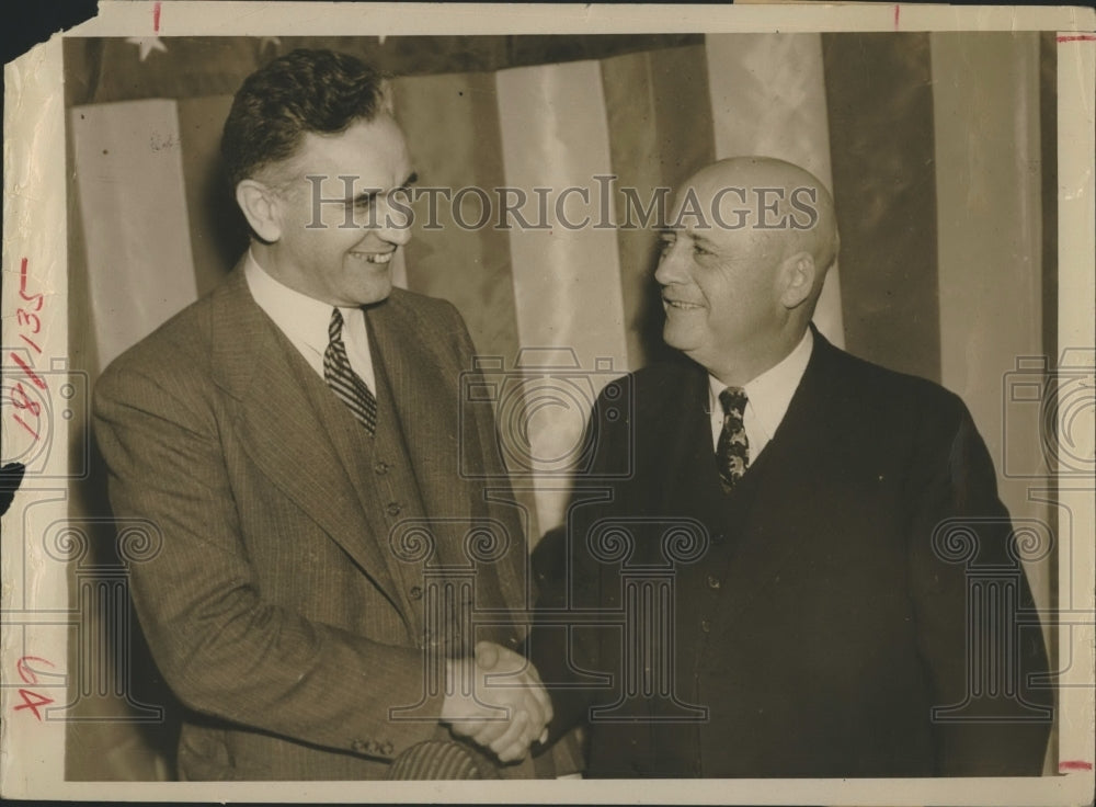 1940 Press Photo Representative John W. McCormack Sam Rayburn - Historic Images