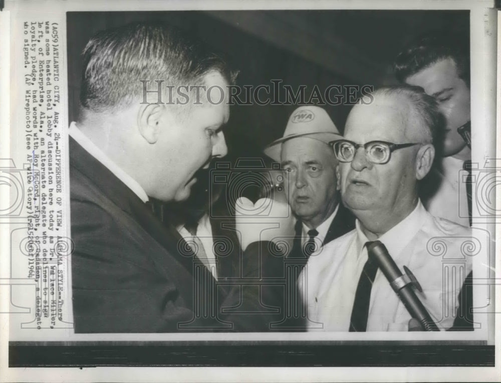 1964 Dr. Wallace Miller Roy McCord Loyalty Pledge-Historic Images