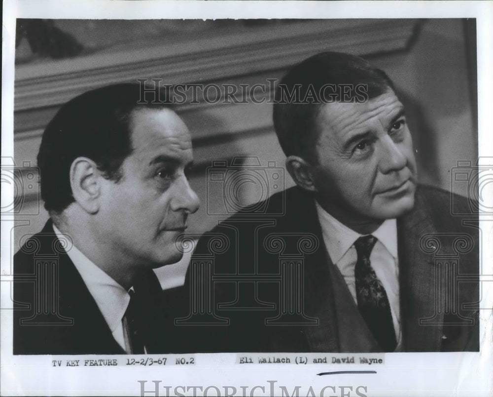 1967 Press Photo David Wayne Eli Wallach - RSH17373 - Historic Images