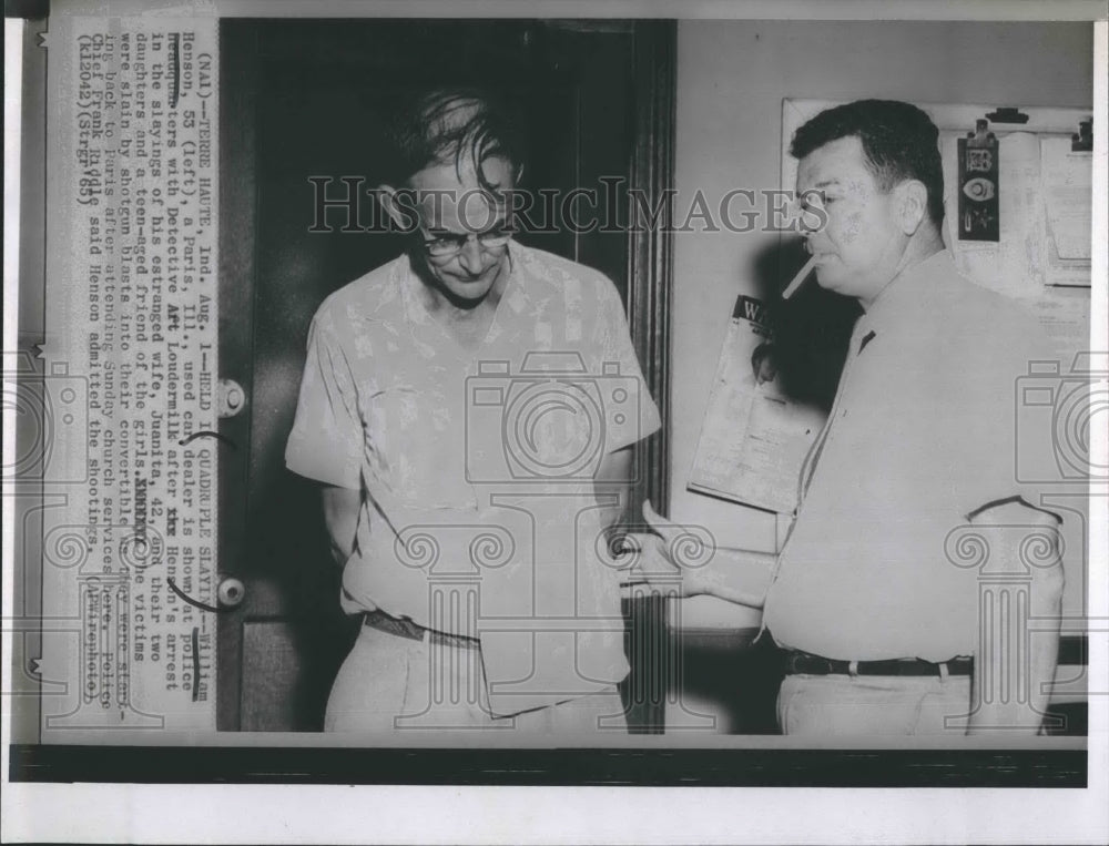 1965 Press Photo William Henson Used Car Dealer Detective Aft Loudermilk - Historic Images