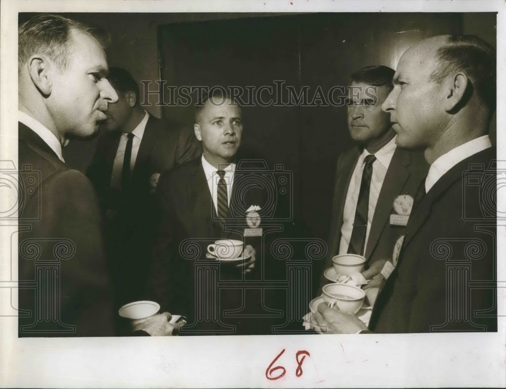 1962 Press Photo Ed Cook Wendell Watson BA Crum  John Hull - Historic Images