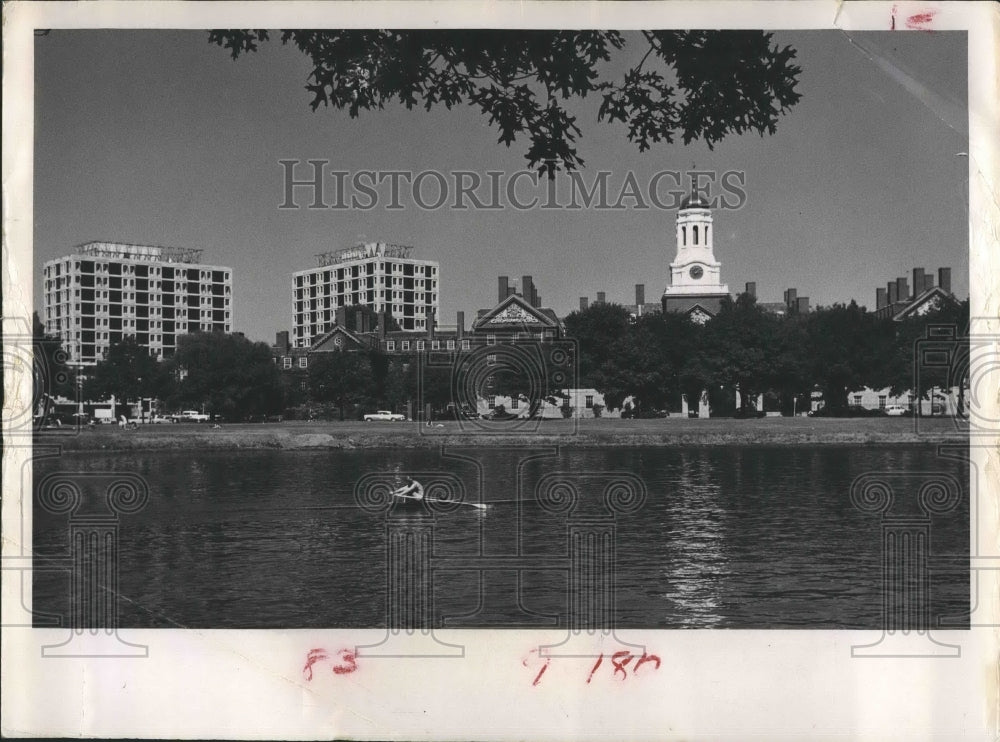 1963 Press Photo Harvard Houses Leverett House Towers Dunster House - RSH17605 - Historic Images