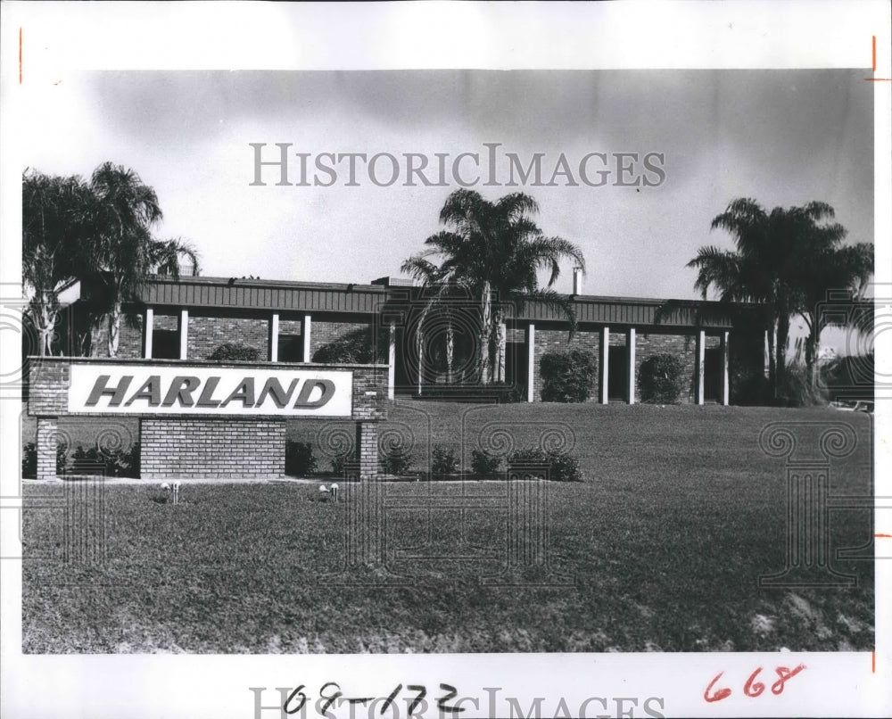 1984 Press Photo Harland Plant Florida - Historic Images