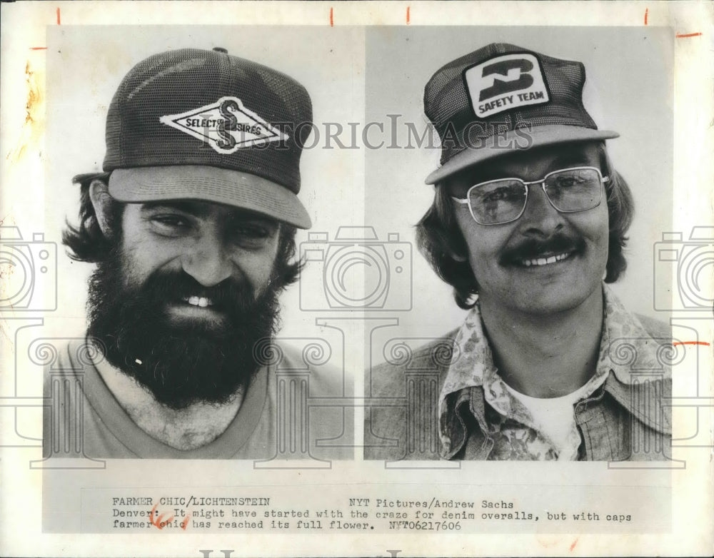 1975 Press Photo Farmers Caps - RSH17631 - Historic Images