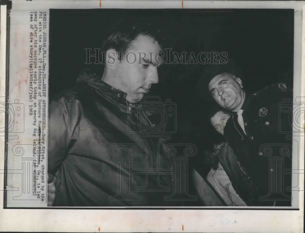 1968 Press Photo Gary Krist Charged with Kidnapping Barbara Mackie - RSH17671 - Historic Images