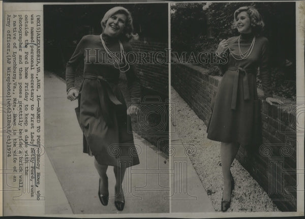 1974 Nancy Howe Personal Secretary Of First Lady Betty Ford - Historic ...