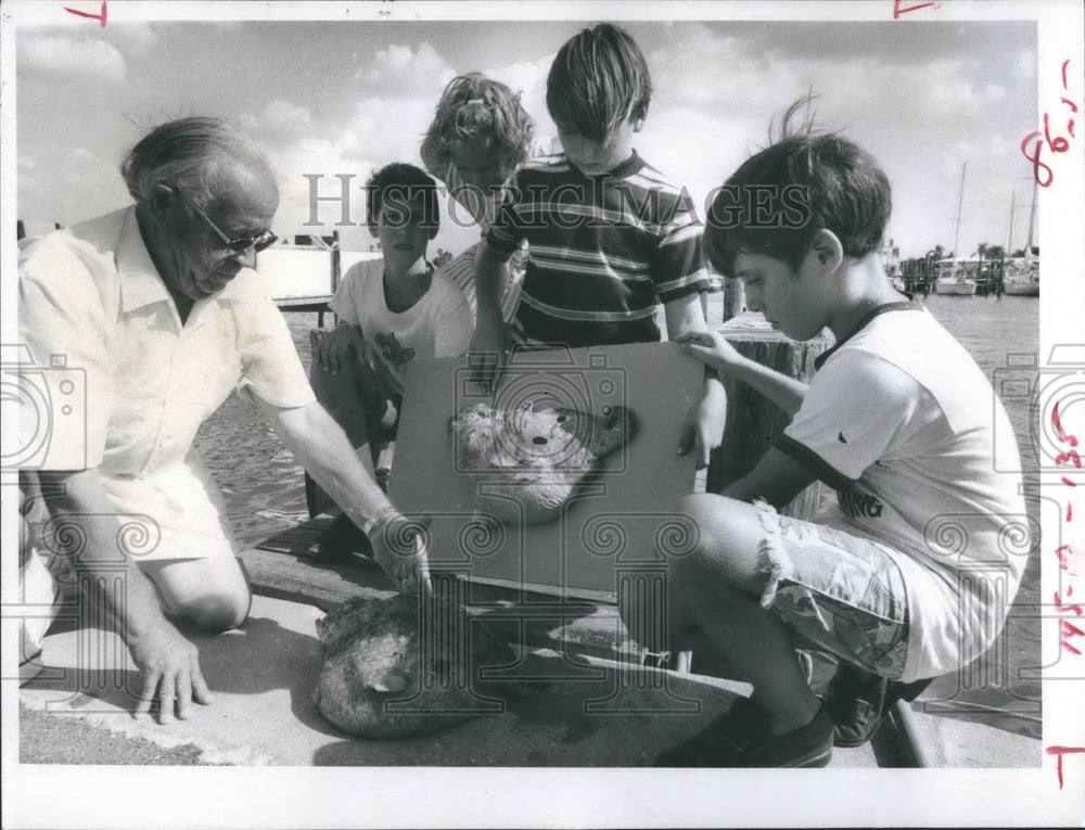 1971 Kids View Deep Sea Angler Fish at Hammock Institute of Learning-Historic Images