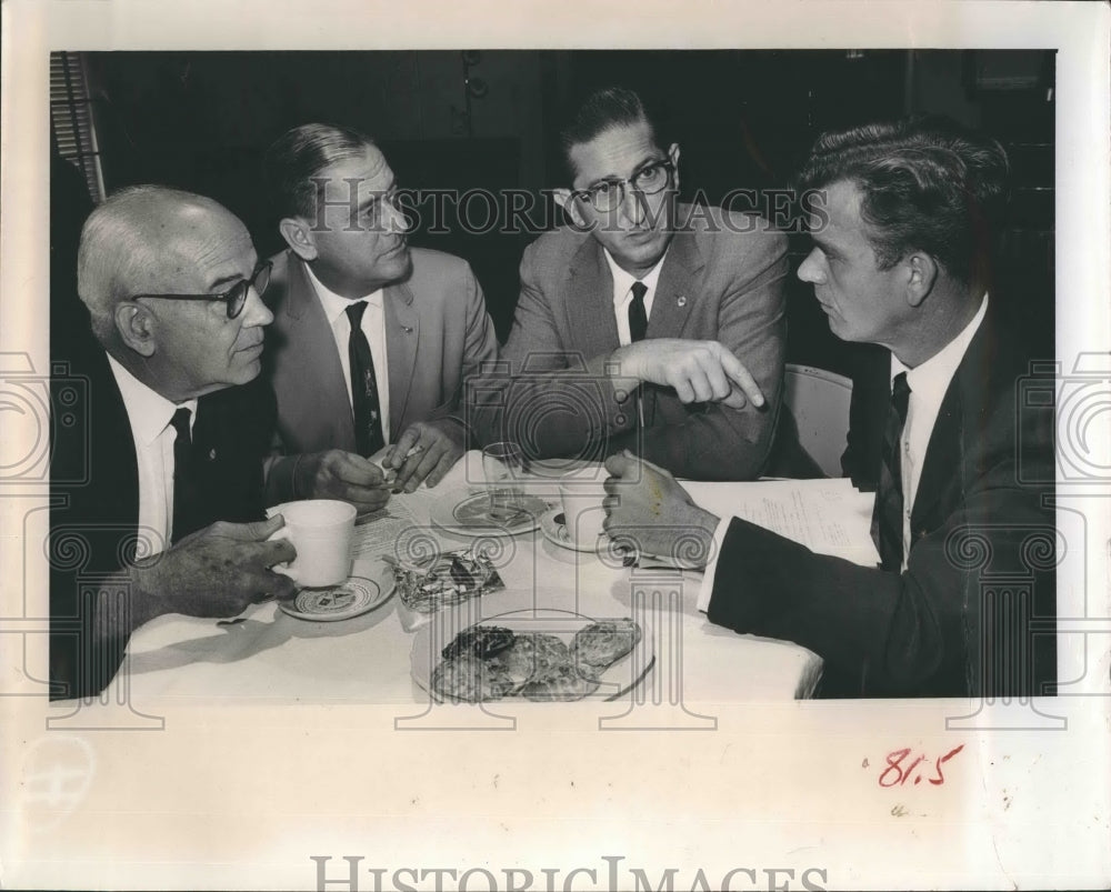 1963 Press Photo Chaille, Mundorff, Horton, Bair City Betterment - Historic Images