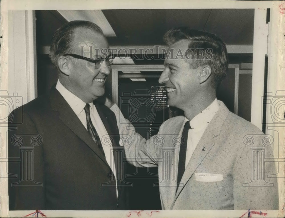 1961 Press Photo Florida Representative Mallory Horne And Speaker John Matthews - Historic Images