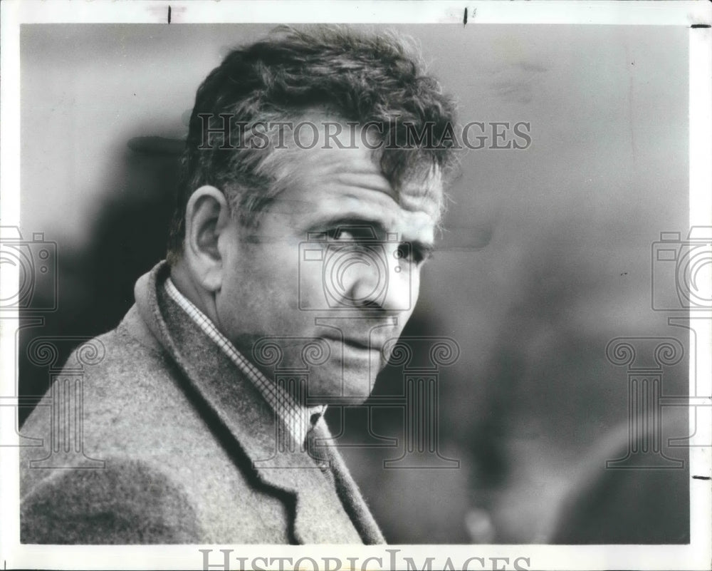 1989 Press Photo Ian Holm Stars British Schoolmaster In "We, The Accused" - Historic Images