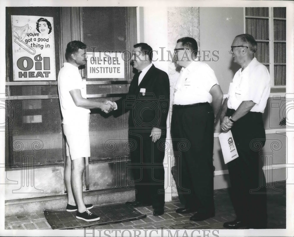 Press Photo Officials of the Oil Fuel Institute - RSH18115 - Historic Images