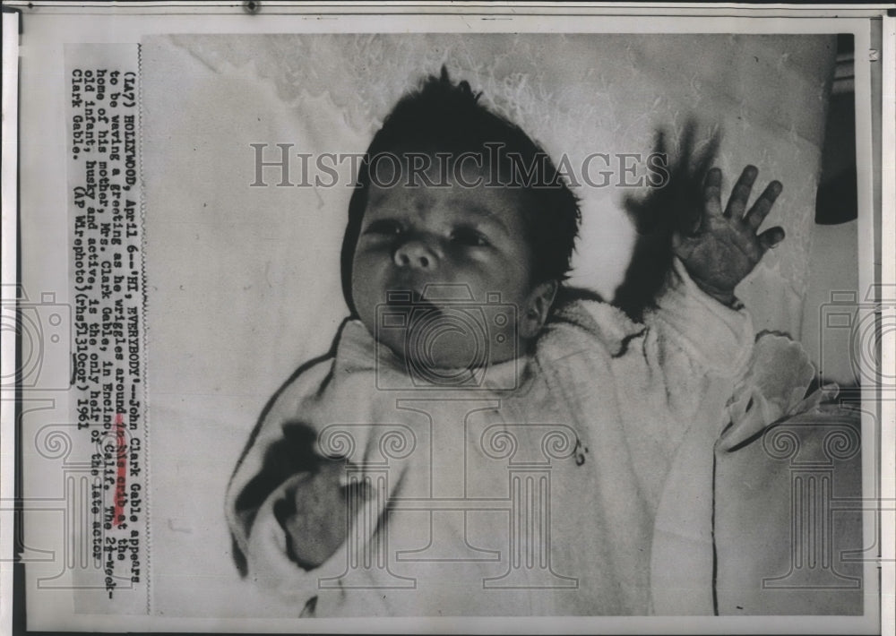 1961 John Clark Gable Son of Late Actor Clark Gable-Historic Images
