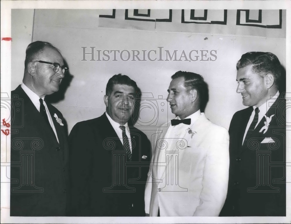 1963 Press Photo Mike Costas, George J. Margoles, Peter Koucholakos - RSH18225 - Historic Images