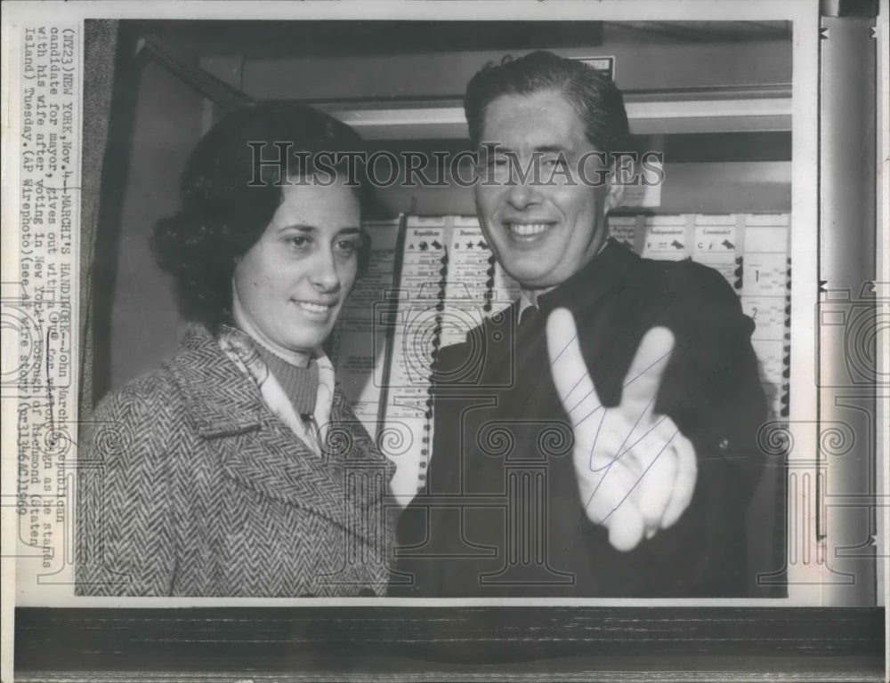 1969 Press Photo John Marchis Republican candidate for mayor - RSH18275 - Historic Images