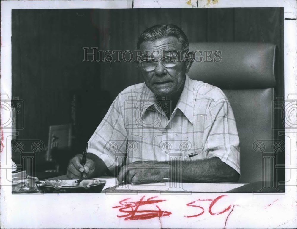 1984 Press Photo Harold Loser, Port Richey Mayor - Historic Images