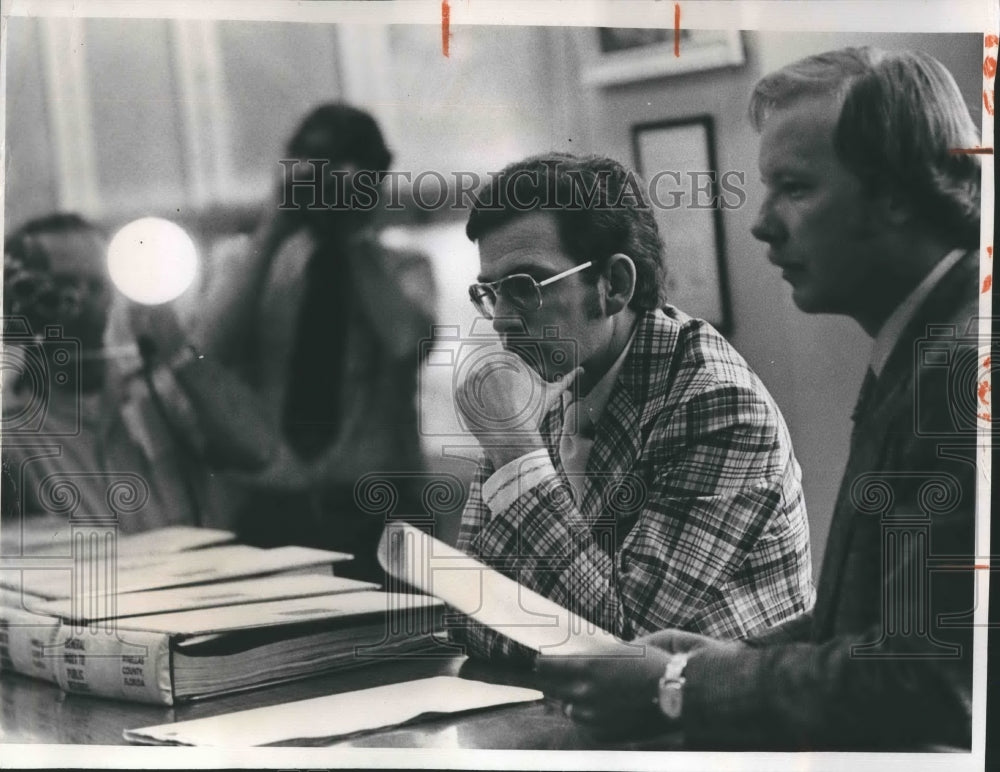 1975 Press Photo William Dockerty on Trial - Historic Images