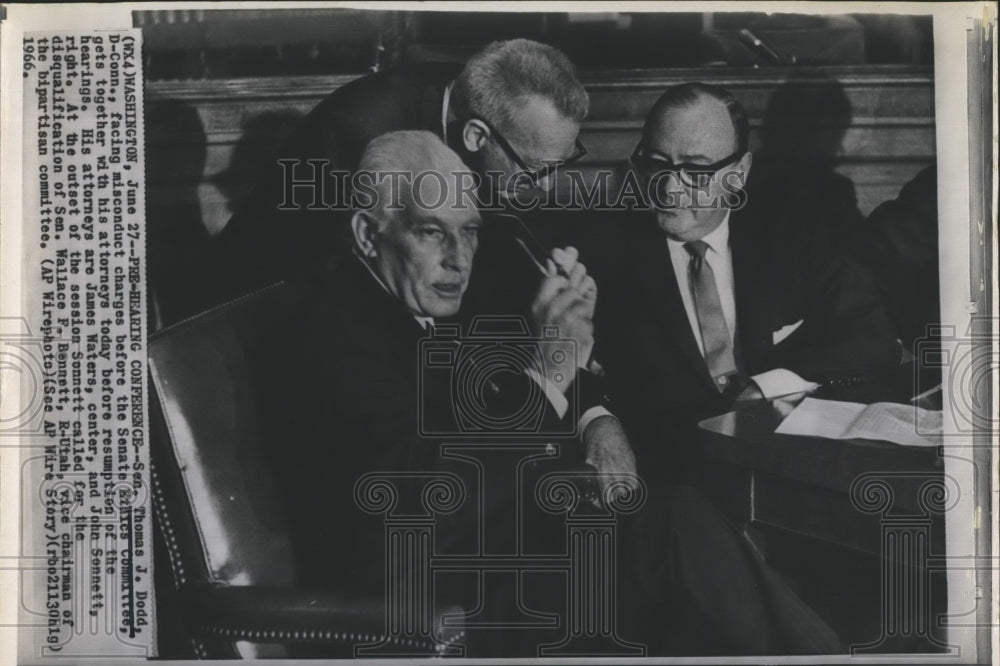 1966 Press Photo Misconduct Trial of Sen. Thomas Dodd - RSH18391 - Historic Images