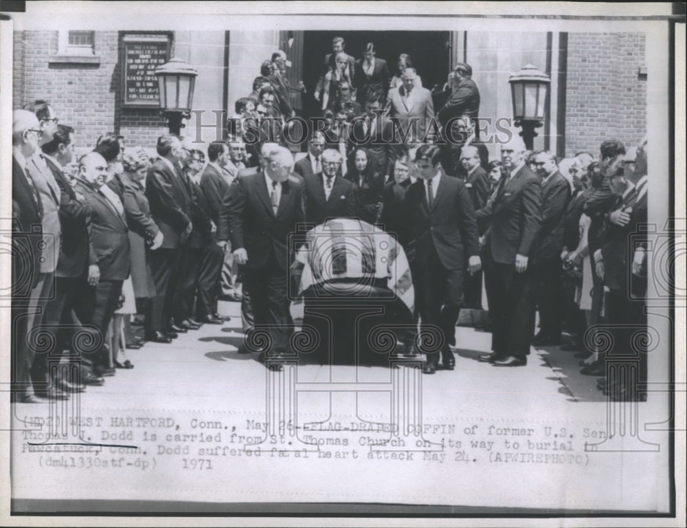 1971 Former Senator, Thomas Dodd Funeral Procession-Historic Images