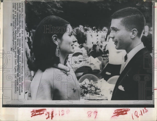 1967 Lynda Bird Johnson and Capt Charles S. Robb - Historic Images
