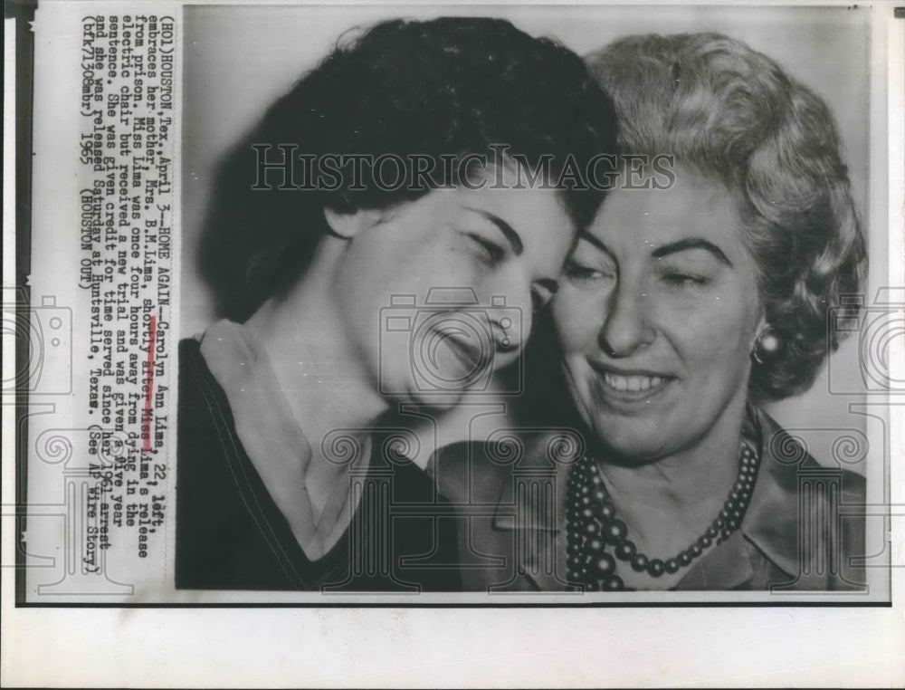 1965 Press Photo Carolyn Ann Lima  Mrs BM Lima - Historic Images