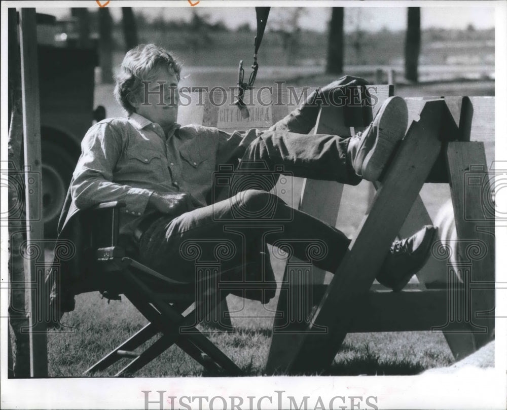 1970 Press Photo Actor Tom Ligon In Film &quot;Jump&quot; - Historic Images