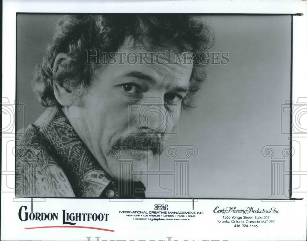 1987 Press Photo Gordon Lightfoot - RSH18873 - Historic Images