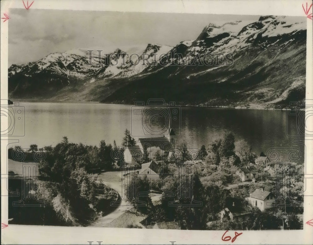 1940 Press Photo Herjangsejord, Norway - Historic Images