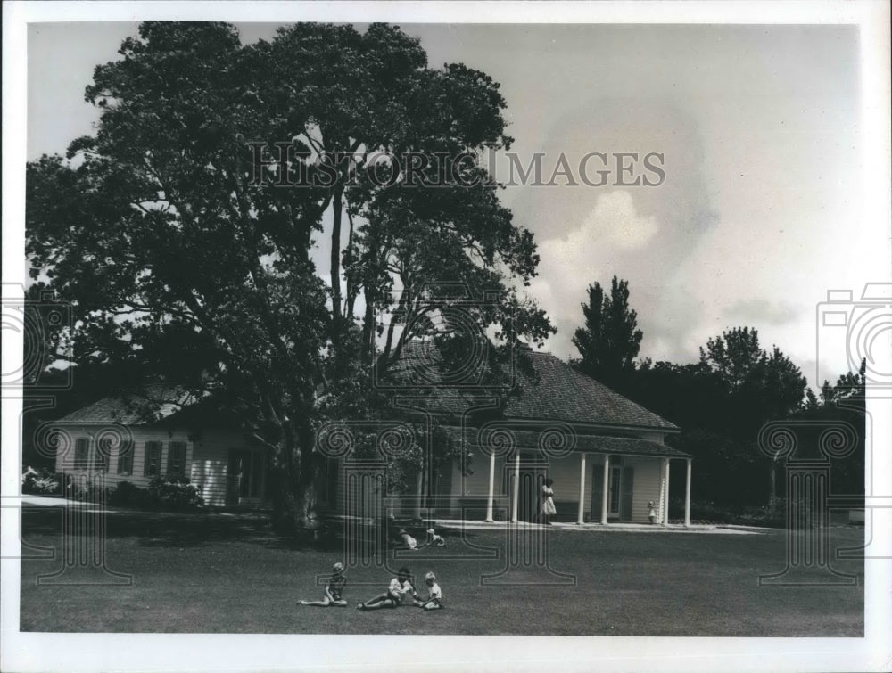 Press Photo Waitangi Treaty House in New Zealand - Historic Images