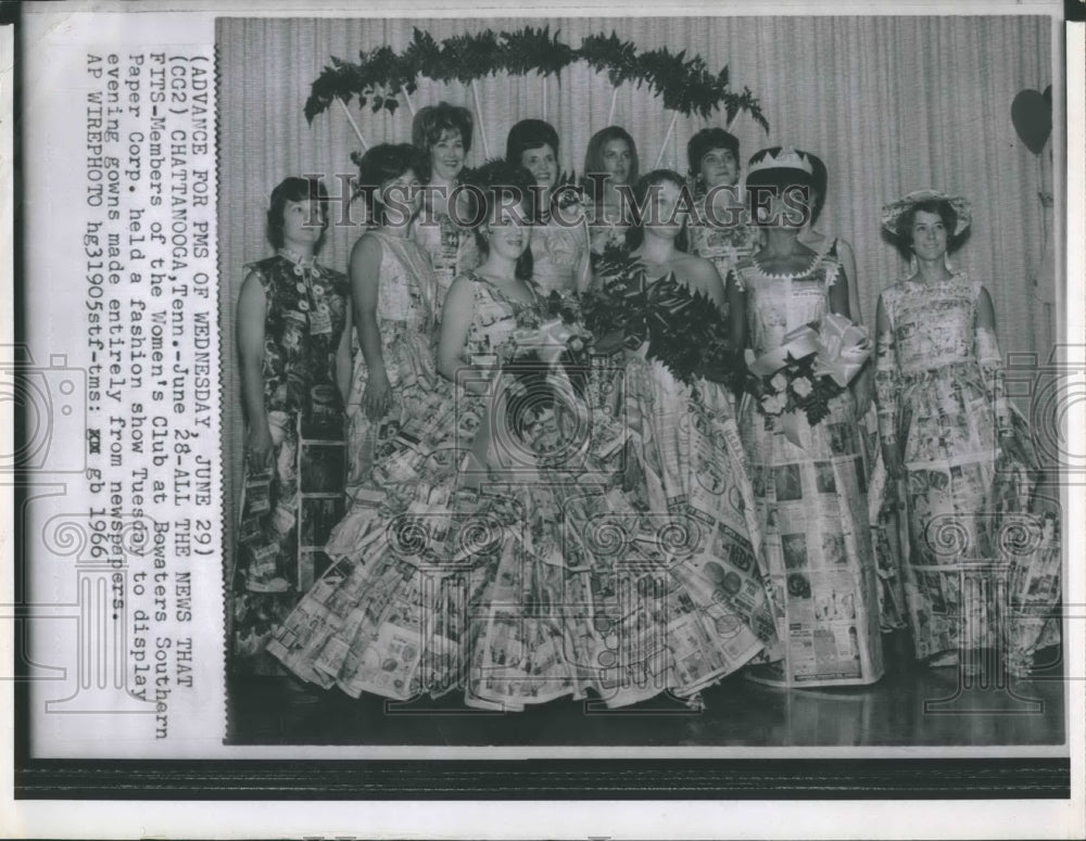 1966 Press Photo Womens Club at Bowaters Southern Paper Corp. - Historic Images