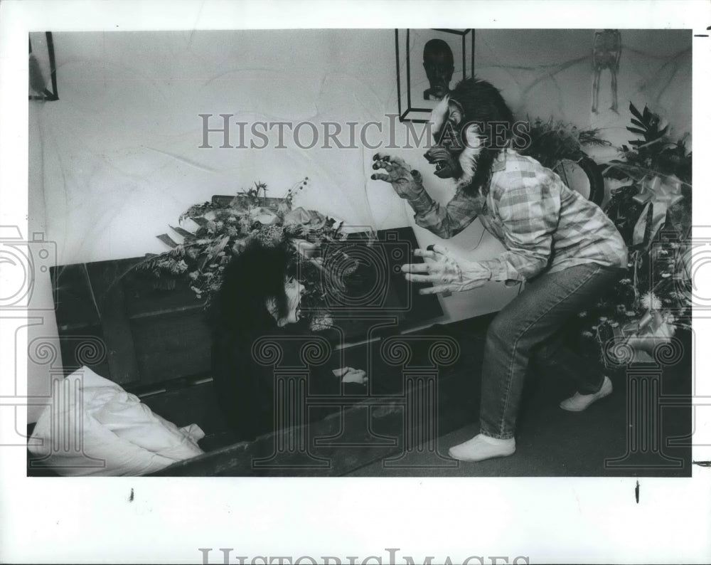 1987 Press Photo David Paige and Rosemary Leavy - Historic Images