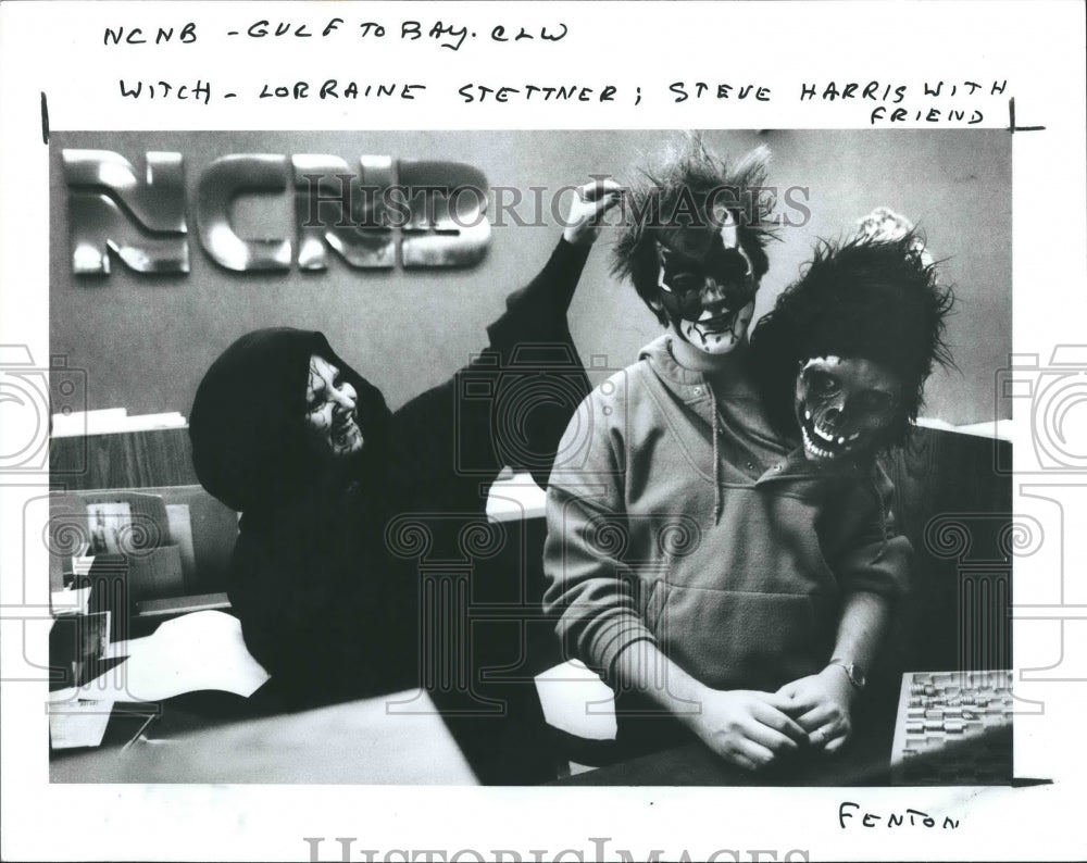 1987 Press Photo Lorraine Stettner and Steve Harris - Historic Images