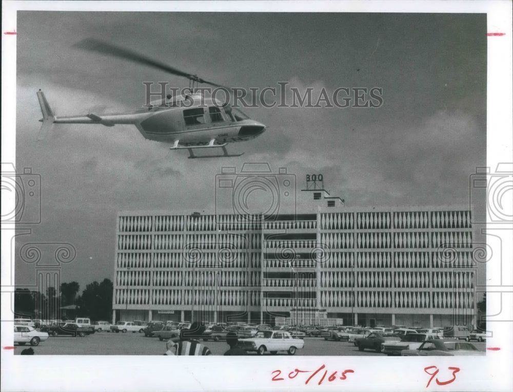 1968 Press Photo Hayes Helicopter Service, Tampa.. - Historic Images