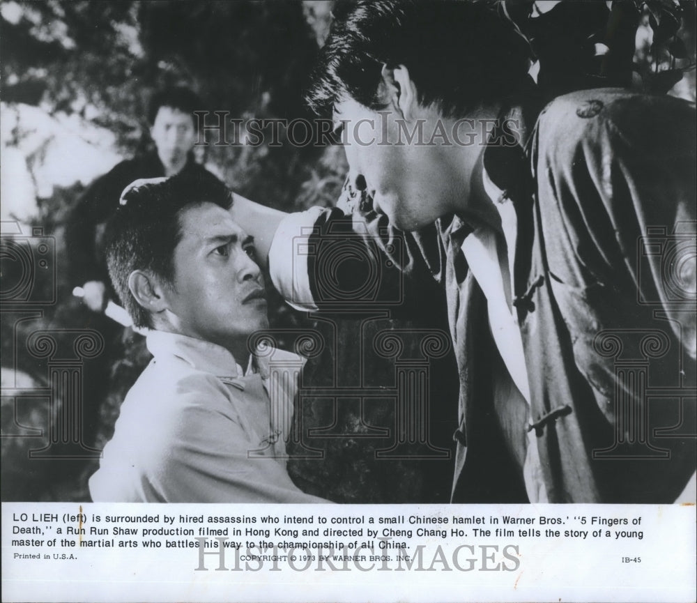 Press Photo Lo Lieh chinese actor star in &quot;5 fingers of death&quot;. - RSH19389 - Historic Images