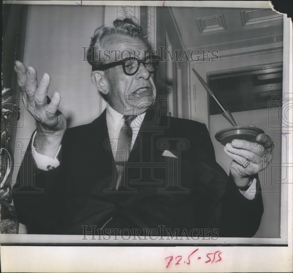 1966 Press Photo Senator Everett Dirksen Red Pen Set - RSH19681 - Historic Images