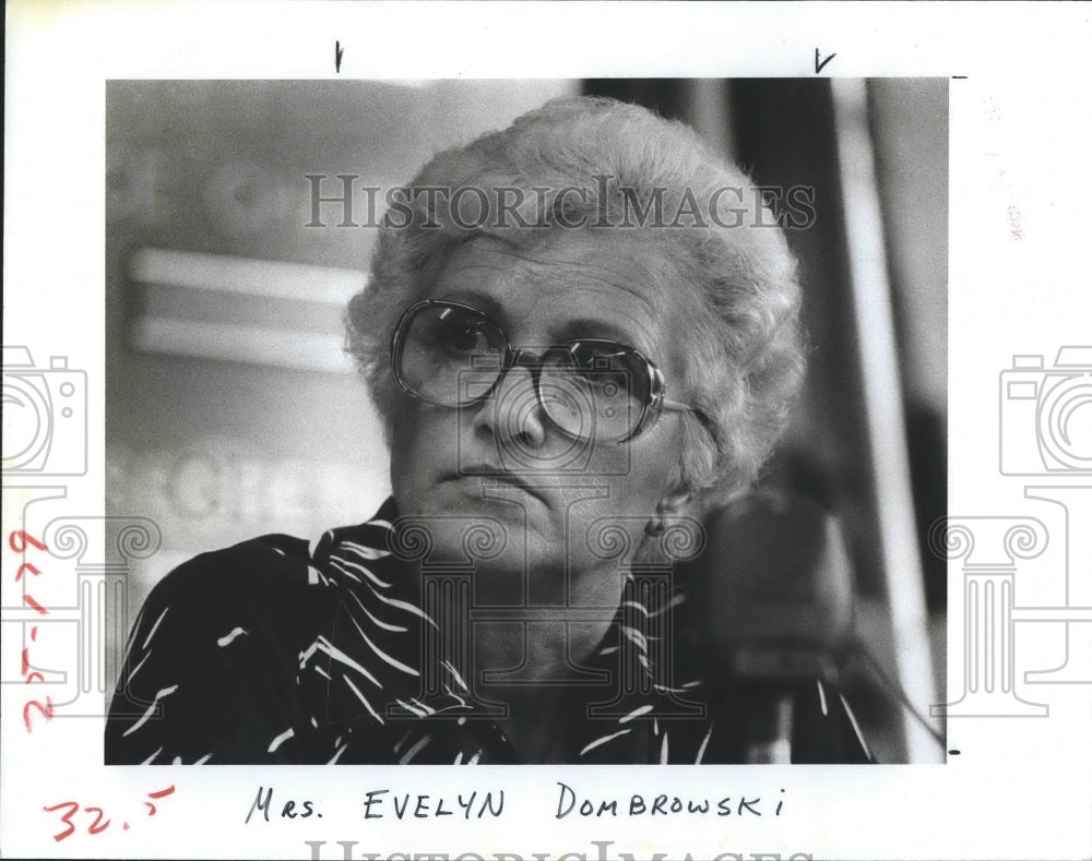 1980 Press Photo Evelyn Dombrowski Candidate for Port Riley Mayor - RSH19851 - Historic Images