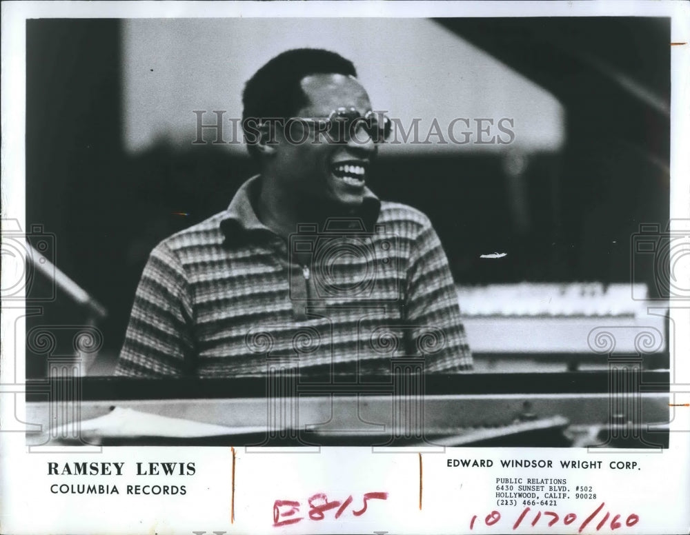 Press Photo Jazz Musician, Ramsey Lewis of Columbia Records - RSH19913 - Historic Images