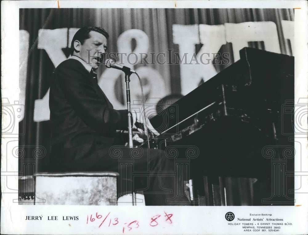 1971 Press Photo Jerry Lee Lewis Musician - RSH20001 - Historic Images