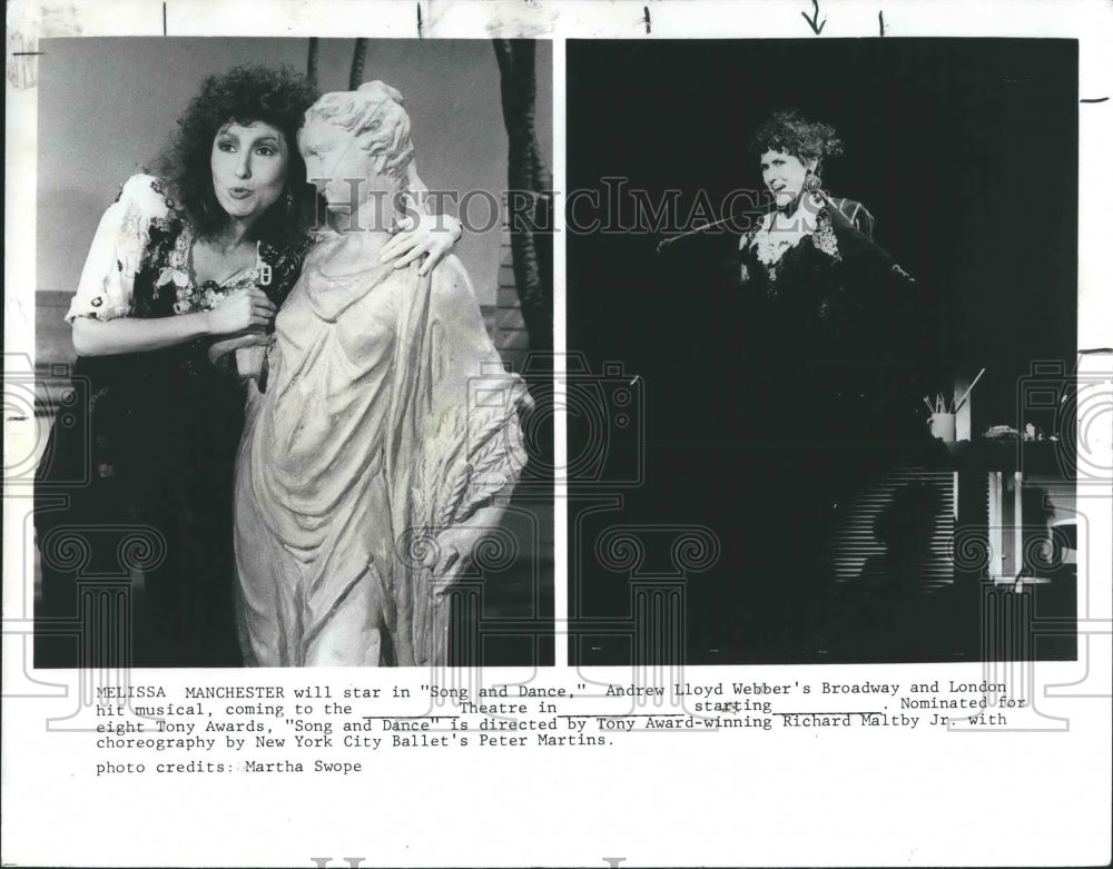 1987 Press Photo Melissa Manchester - RSH20373 - Historic Images