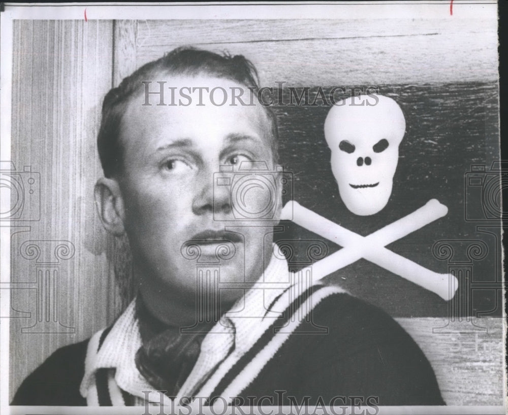 1958 Press Photo Skipper Graham Mann of the British Sceptre - Historic Images