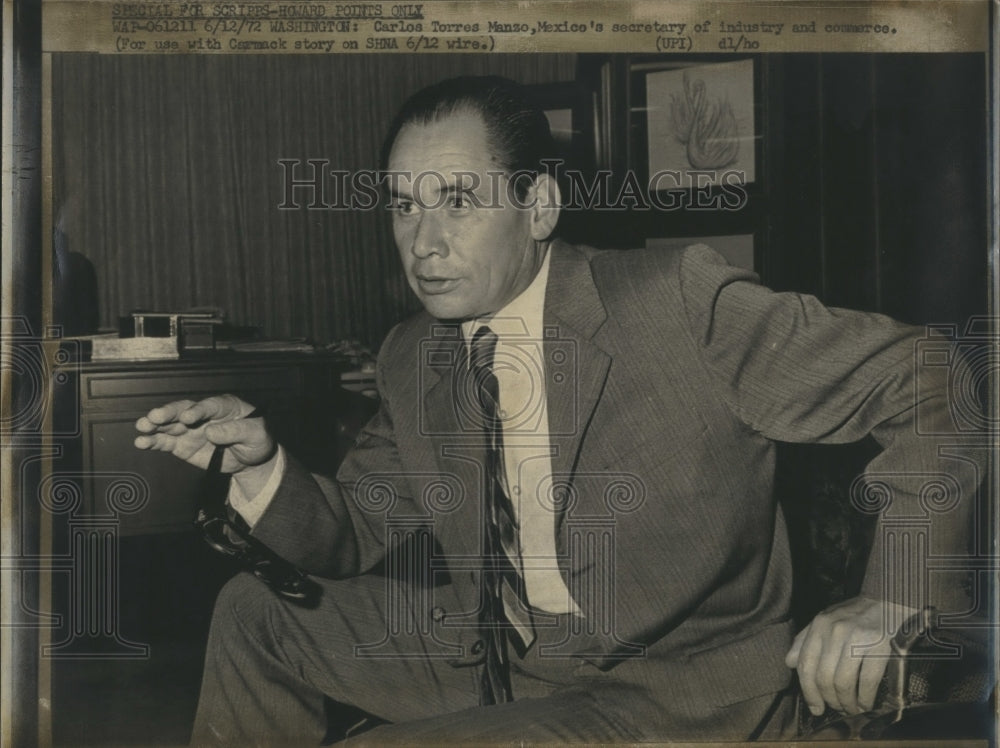 1972 Press Photo Carlos Torres Manso - Historic Images