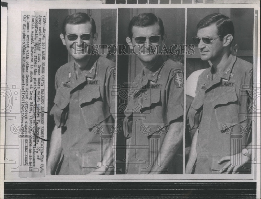 1969 Press Photo Green Beret Capt. Robert F. Marasco - Historic Images