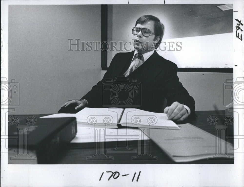 1979 Press Photo Pasco Cty. Asst. Administrator W. Scott Barnes - RSH20691 - Historic Images