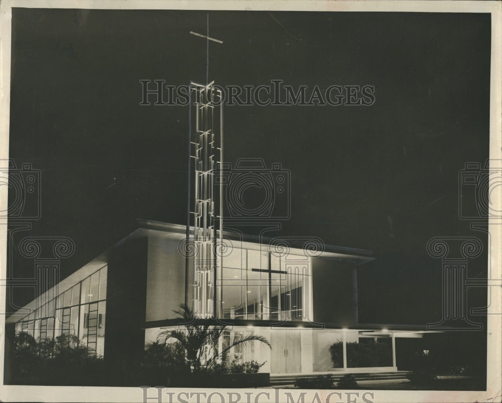 1957 Press Photo Northeast Baptist Church - Historic Images